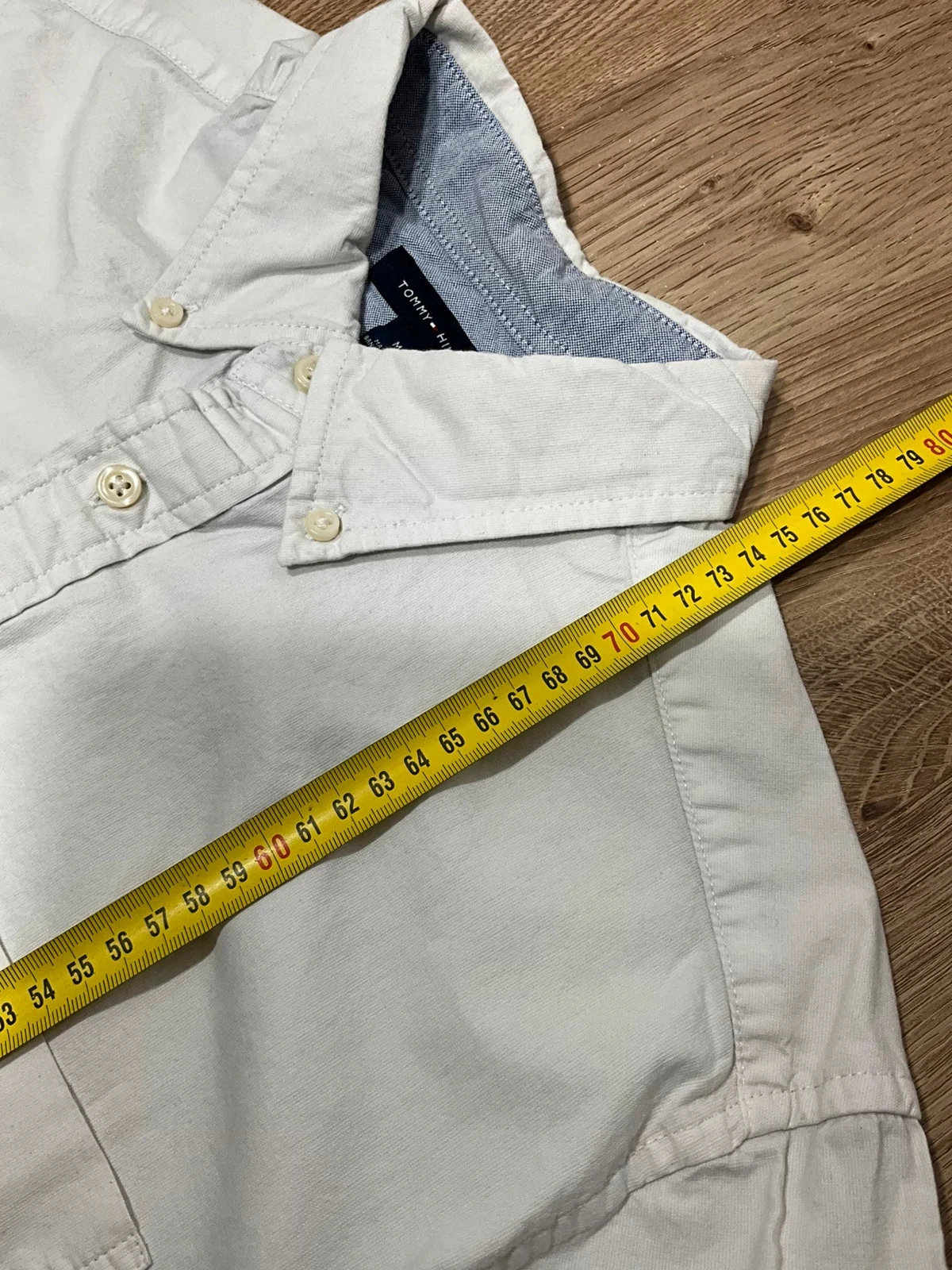 Chemise Tommy Hilfiger Classic Fit M Chic 100% Coton Blanc – photo 14